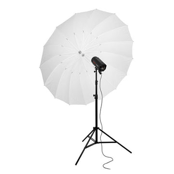 180cm 70 inch White Black 16-Rib Parabolic Umbrella